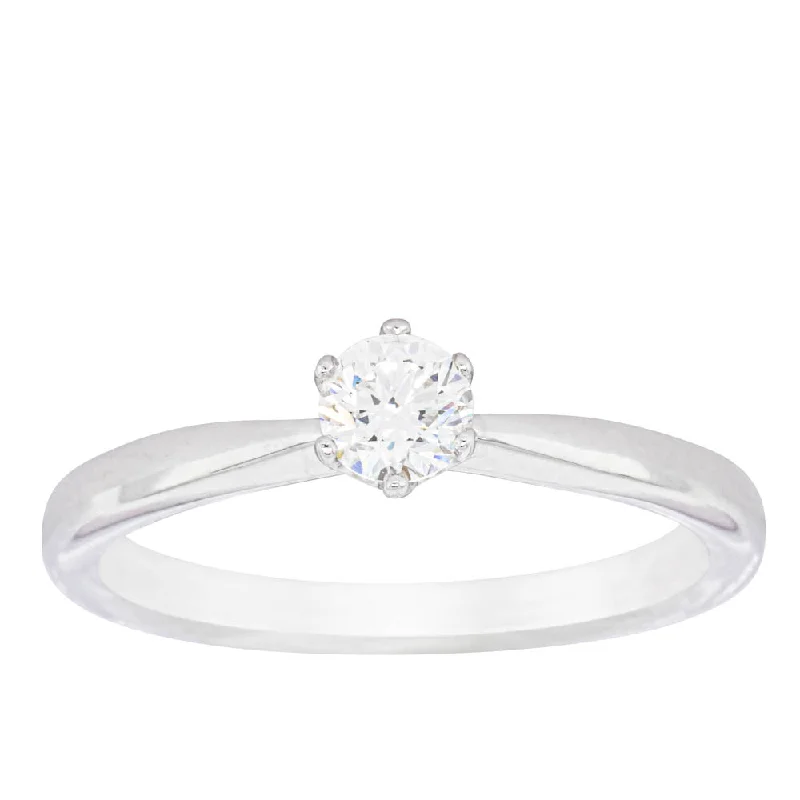 18ct White Gold .35ct Diamond Nova Ring