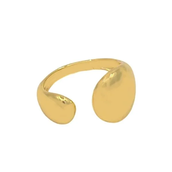 Abstract Adjustable Gold Ring (RG4608)