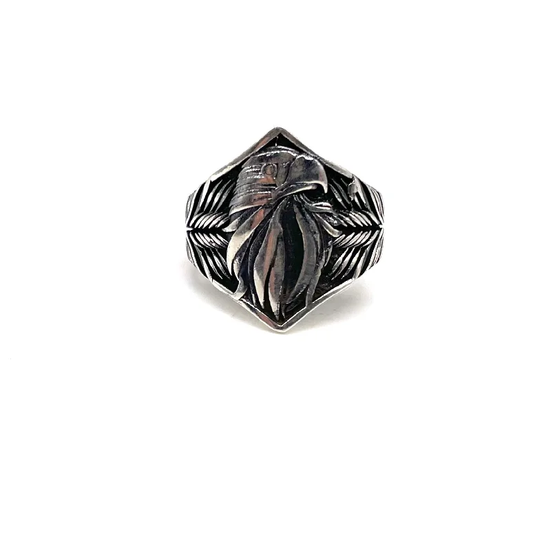 Detailed Eagle Statement Ring