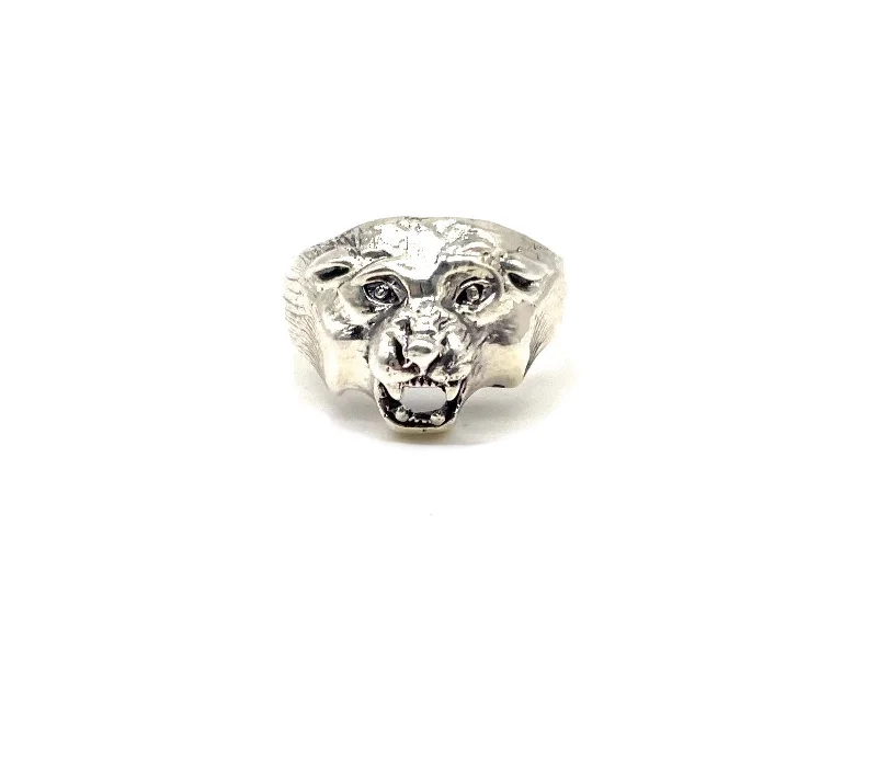 Detailed Open Work Tiger Ring