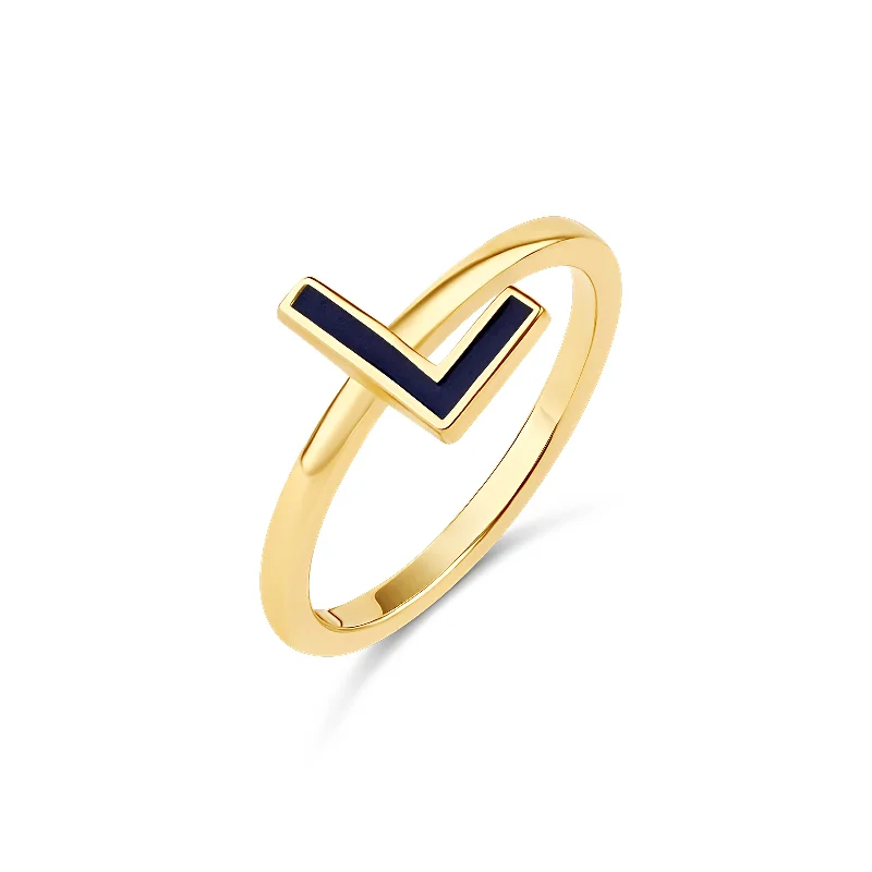 Enamel Initial Ring