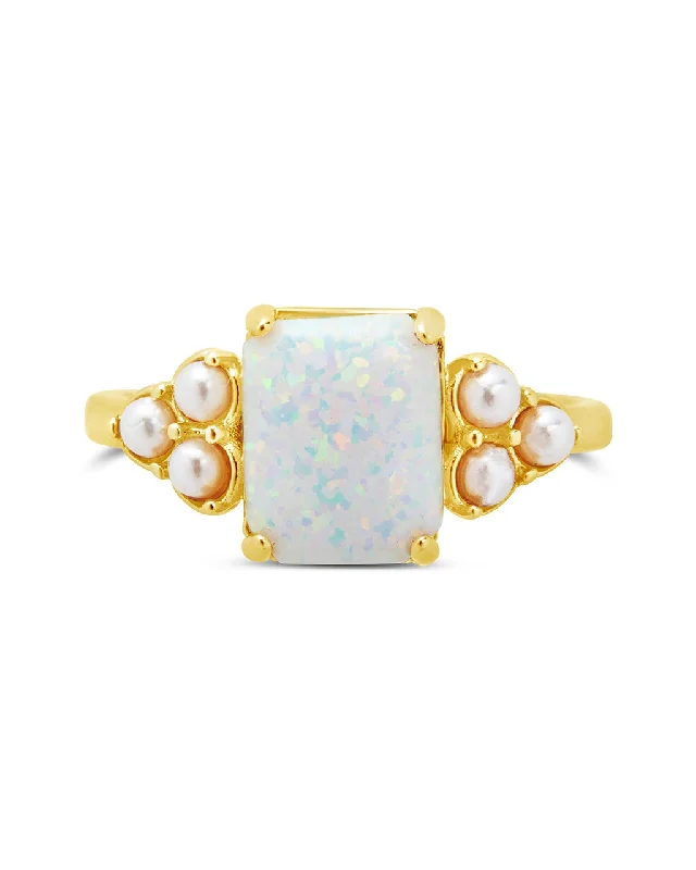 Lana Pearl & Opal Ring