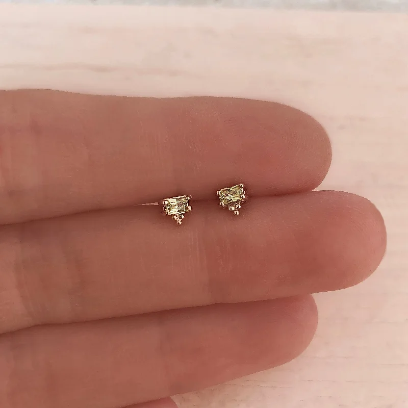 Quincy - CZ Stud Earrings