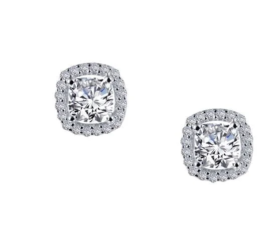 1.52 CTW Halo Stud Earrings