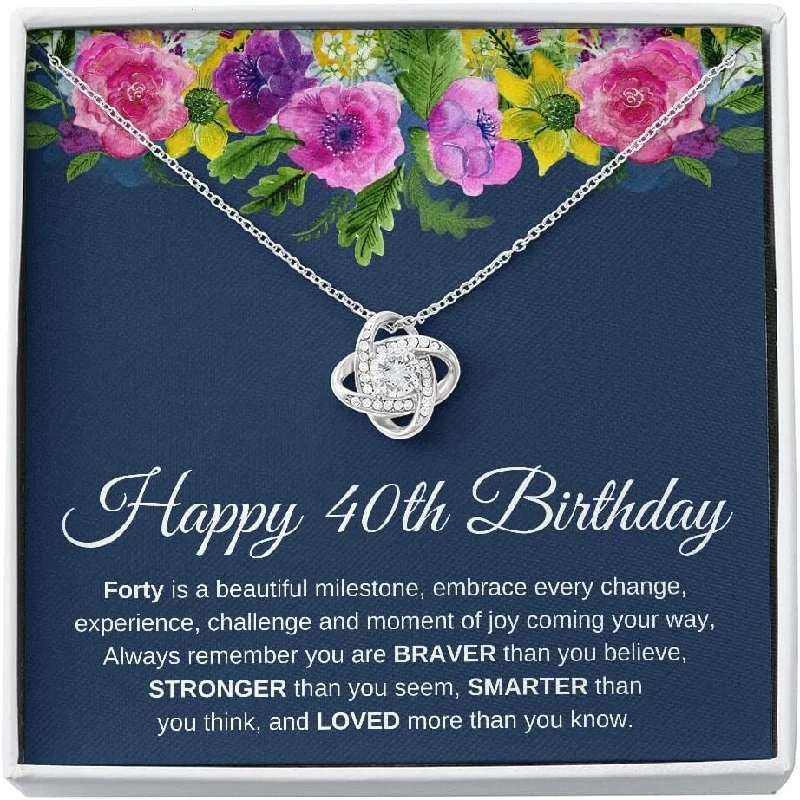 40th t for Her 40th t for Women 40th t Necklace Happy 40th Birthday Friend 40th Birthday Unique Gift Necklace for