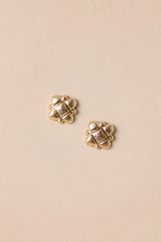 Call Back Vintage Gold Geometrical Earrings