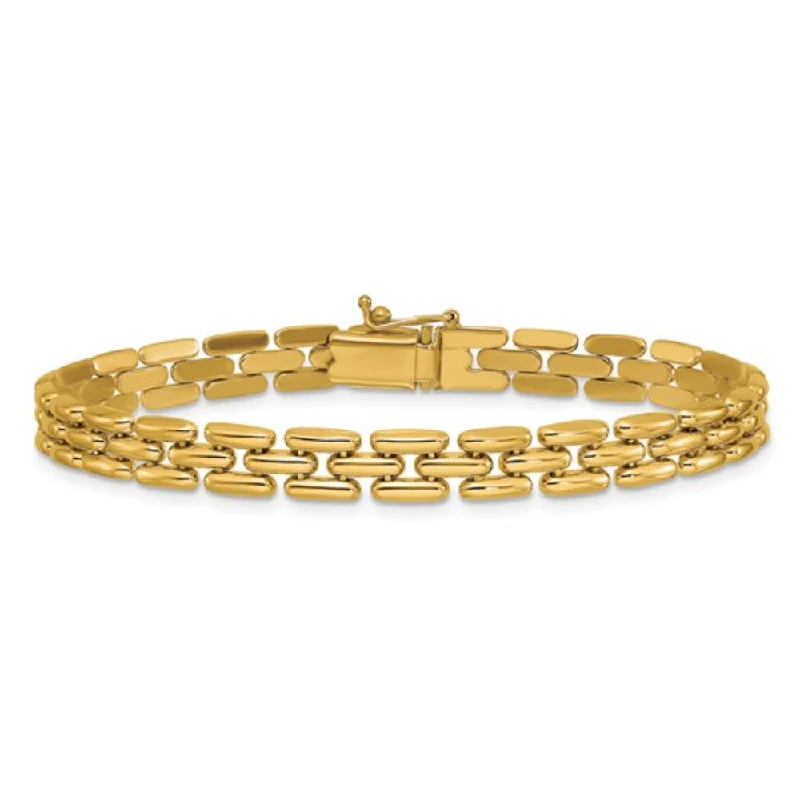 14k Gold Fancy Link Bracelet