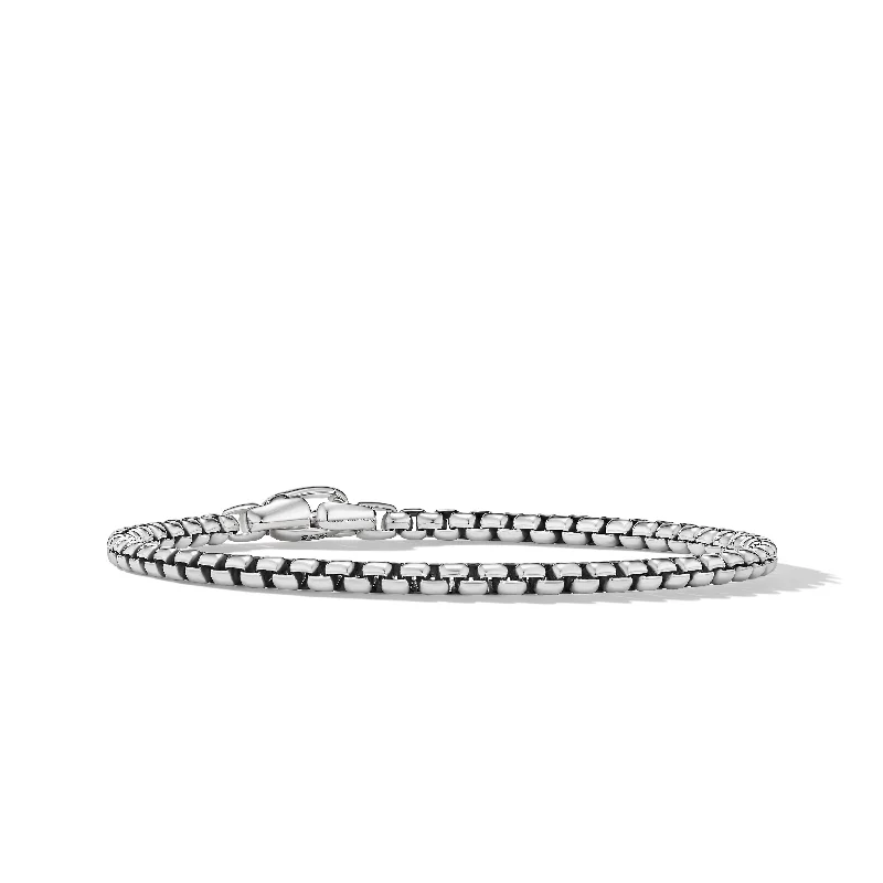 Box Chain Bracelet in Sterling Silver\, 4mm