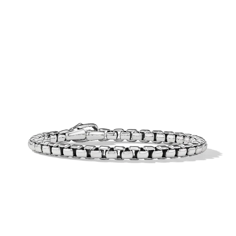 Box Chain Bracelet in Sterling Silver