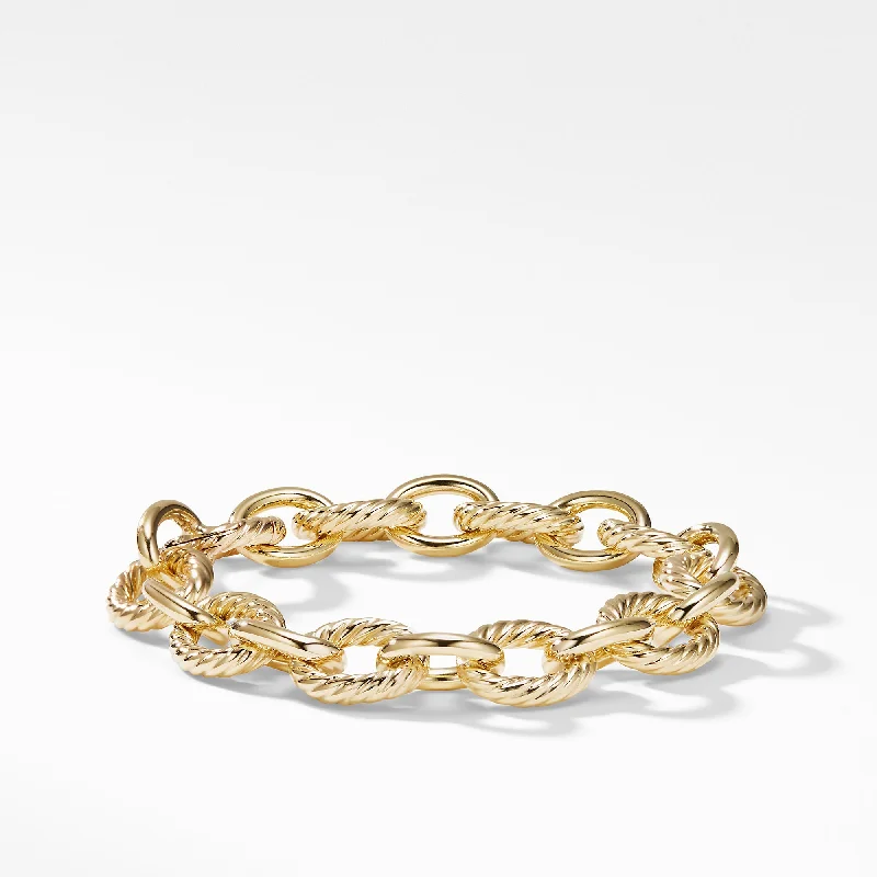 Oval Link Chain Bracelet in 18K Yellow Gold\, 12mm