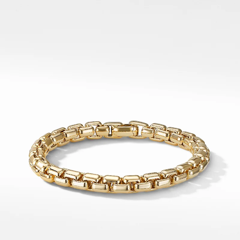 Box Chain Bracelet in 18K Yellow Gold\, 7.3mm