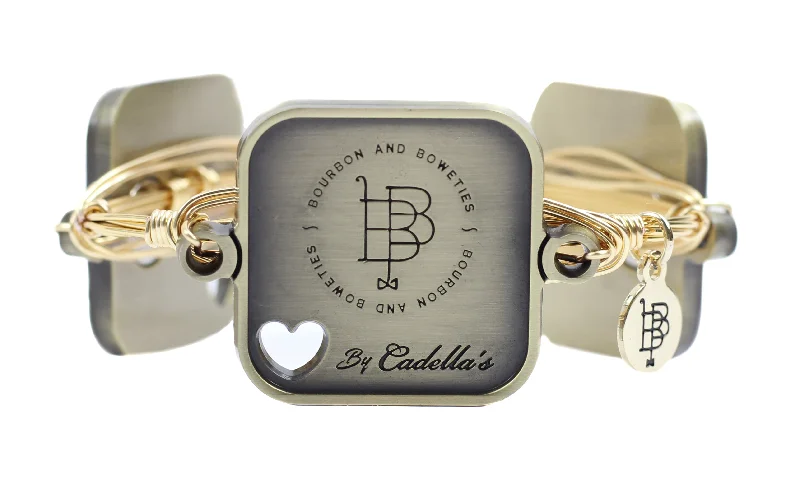 Cadella's xx Bourbon and Boweties Triple Photo Tile Bangle