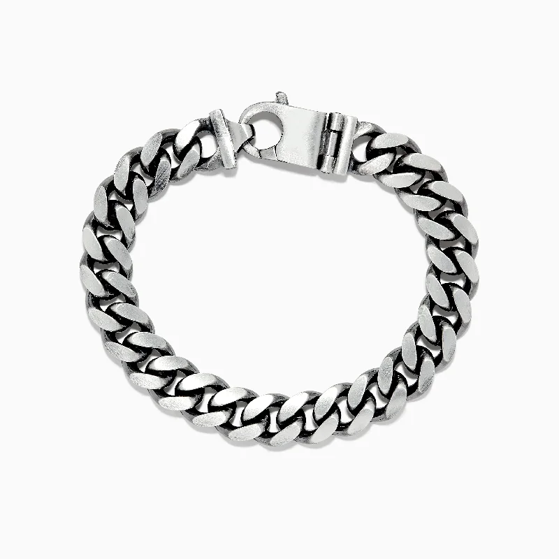 Men's 925 Sterling Silver Chain Link Bracelet