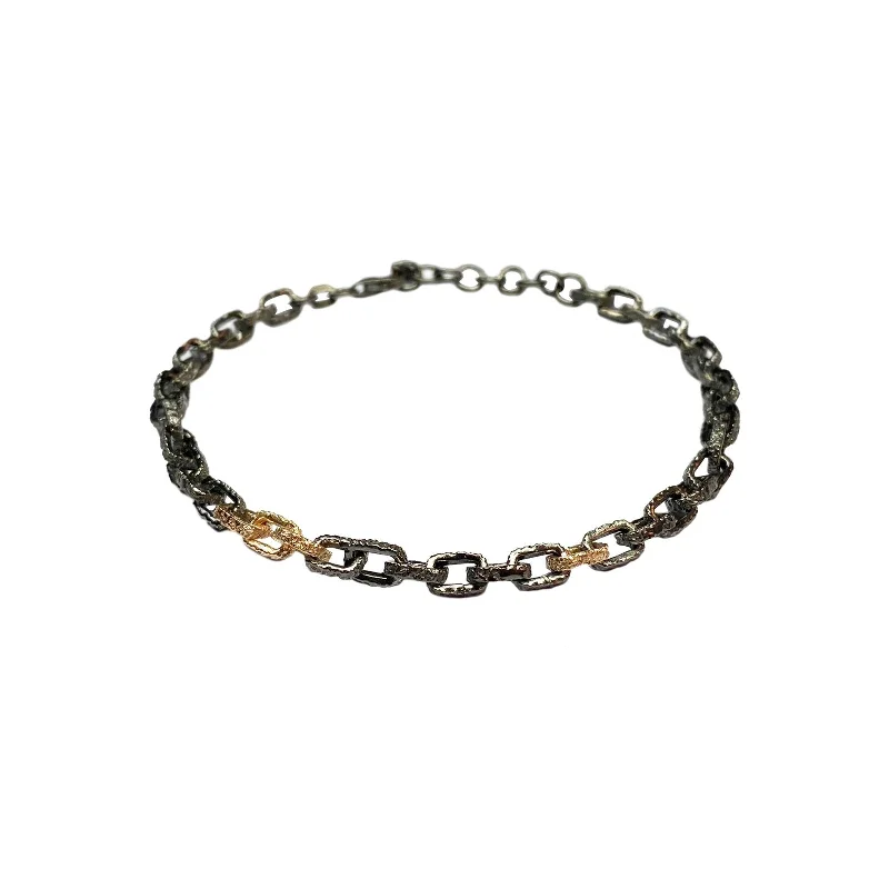 Geometric Link Chain Bracelet