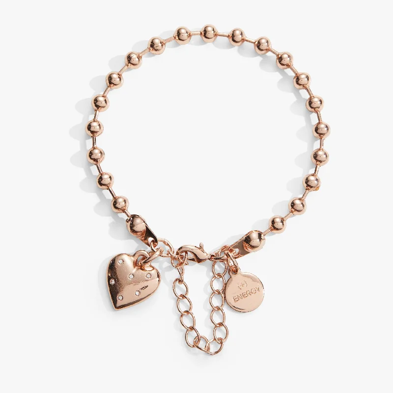 Heart Ball Chain Bracelet