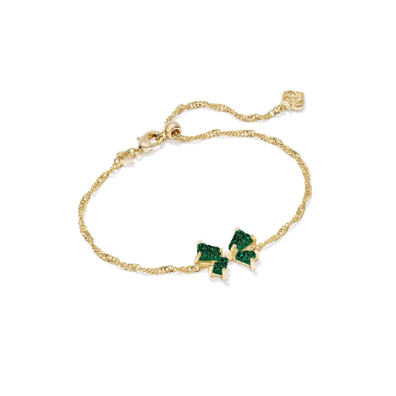 Gold Emerald Drusy