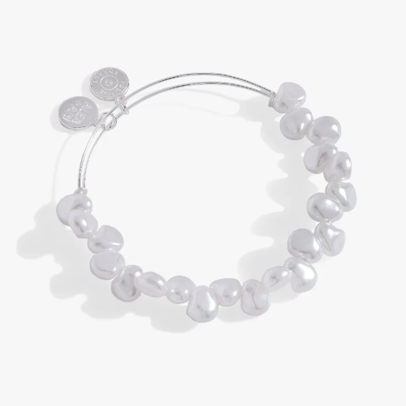 Keshi Pearl Beaded Bangle