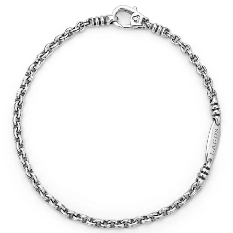 Lagos Anthem Double Link Chain Bracelet, 3mm