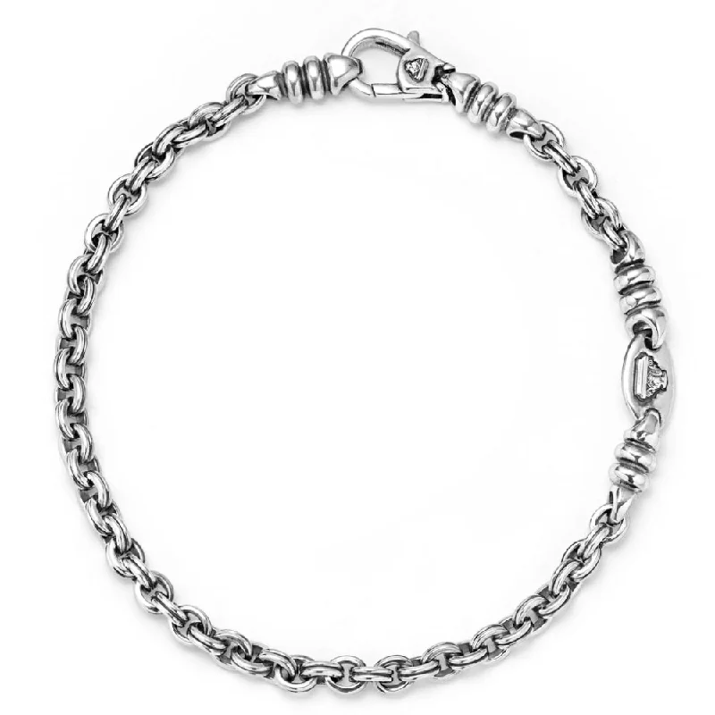 Lagos Anthem Double Link Chain Bracelet, 4mm