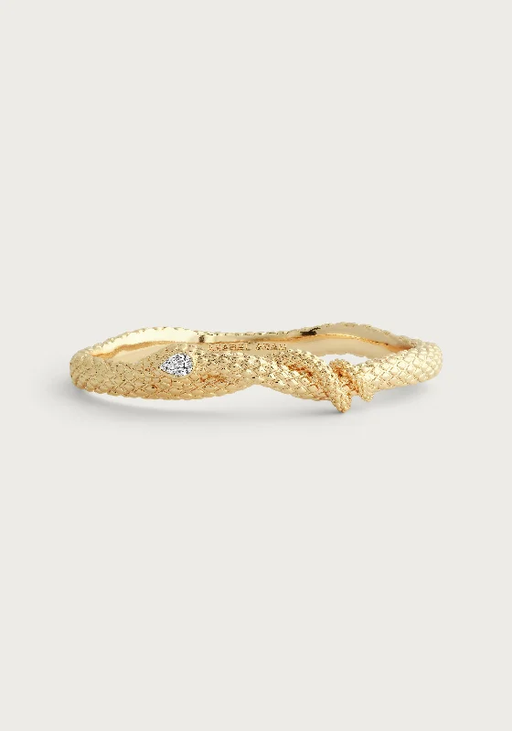 Serpent Hinged Bangle