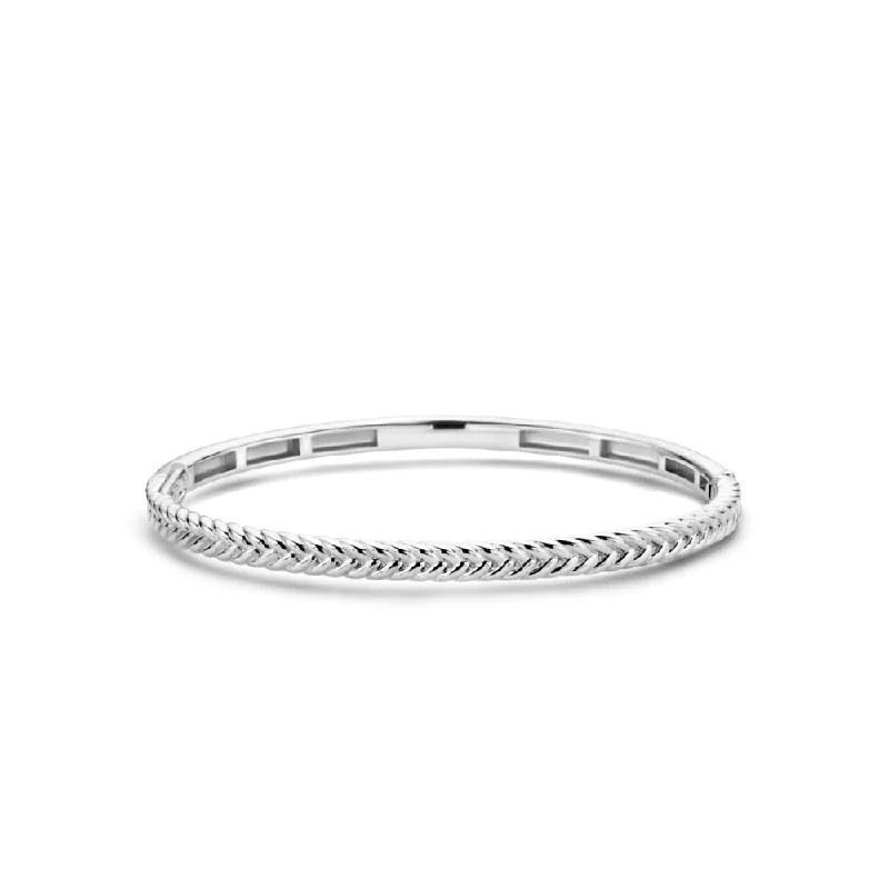 Ti Sento Braided Silver Bangle